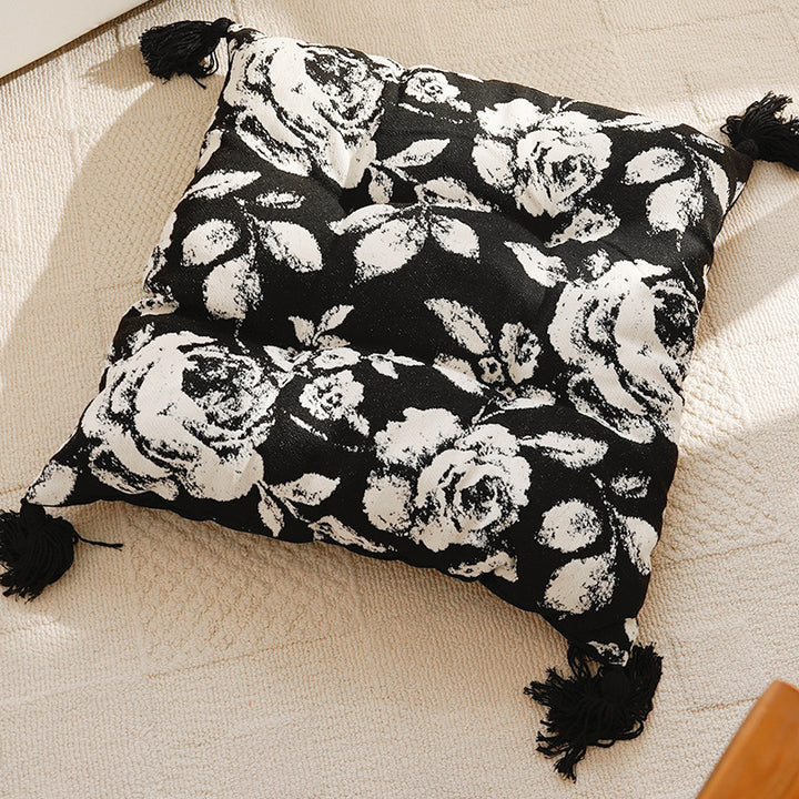 Floral Print Accent Pillow