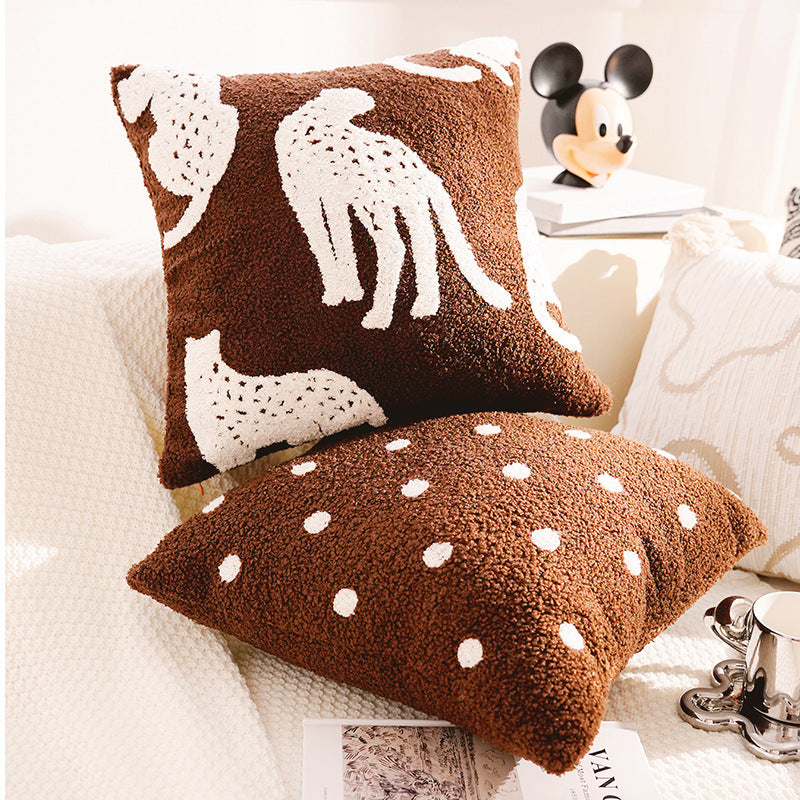 Decorative Cat-Themed Throw Pillow