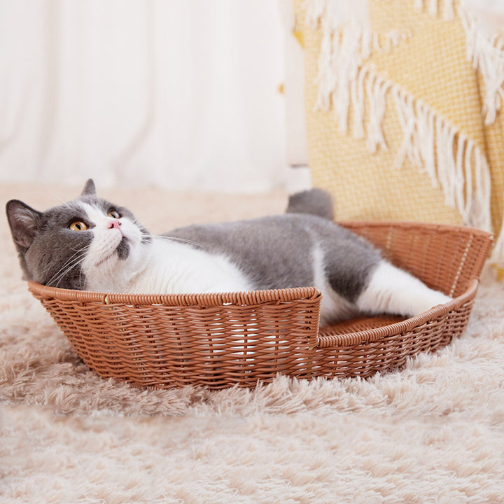 Rattan Cat Bed