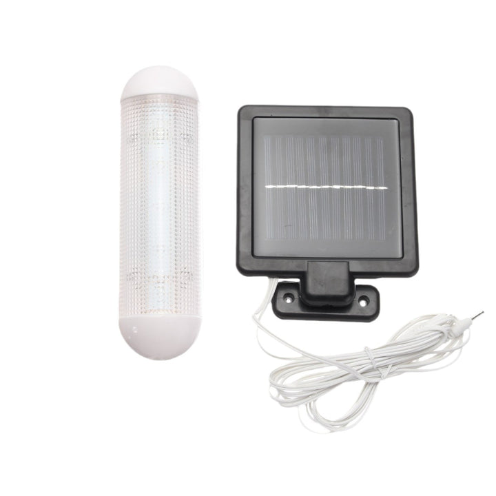 Solar-powered motion-activated security light