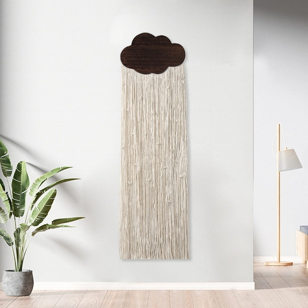Macrame Wall Decor with Cloud Motif
