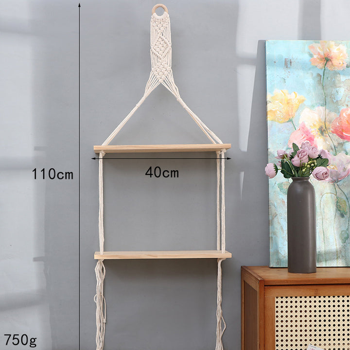 Macrame Wall Mounted Shelf