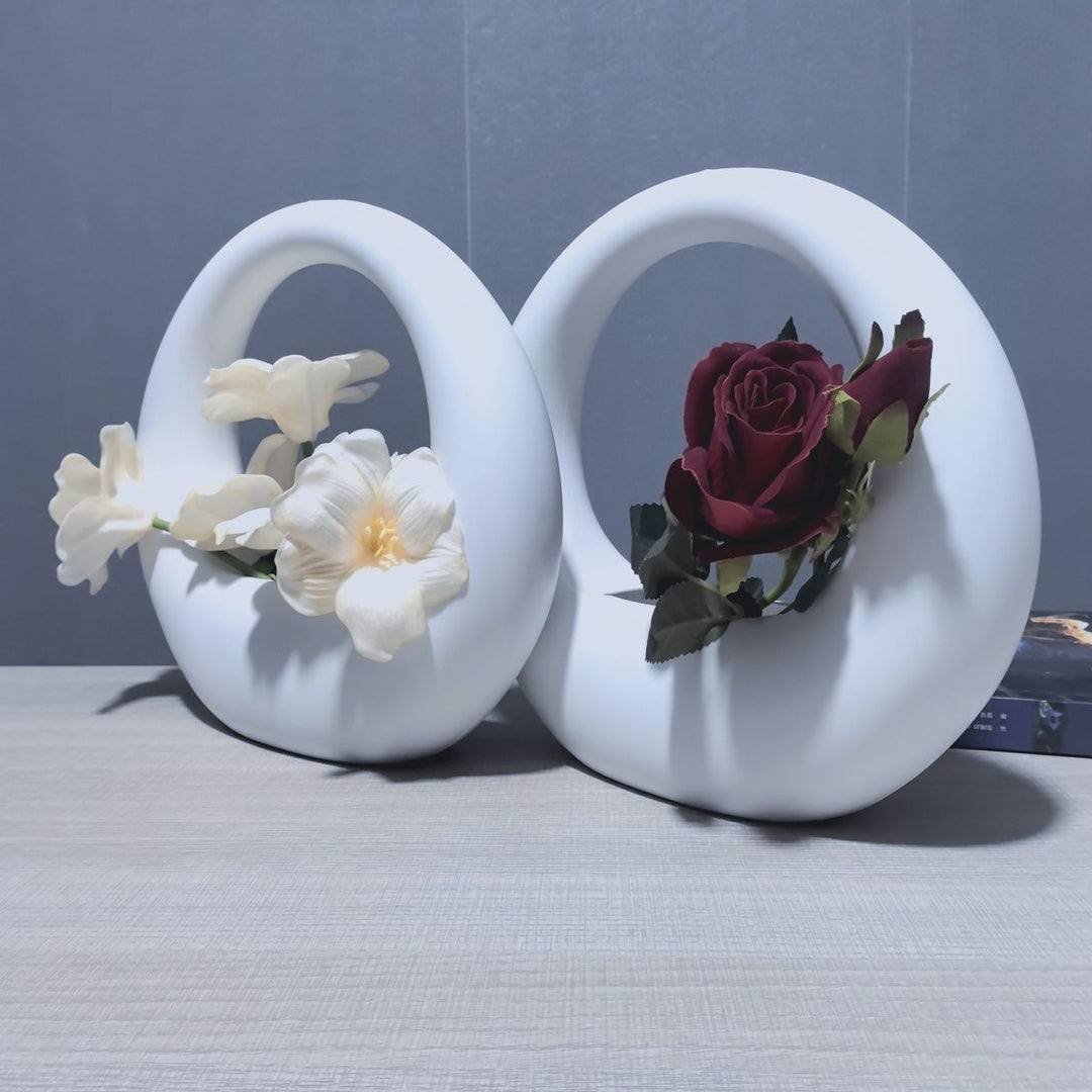 Modern Circular Decorative Planter