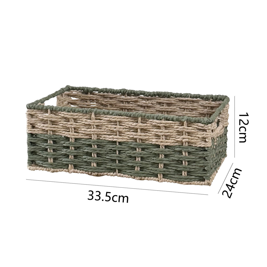 Handcrafted storage basket made of natural material