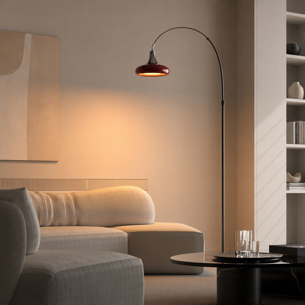 Modern adjustable arc floor lamp