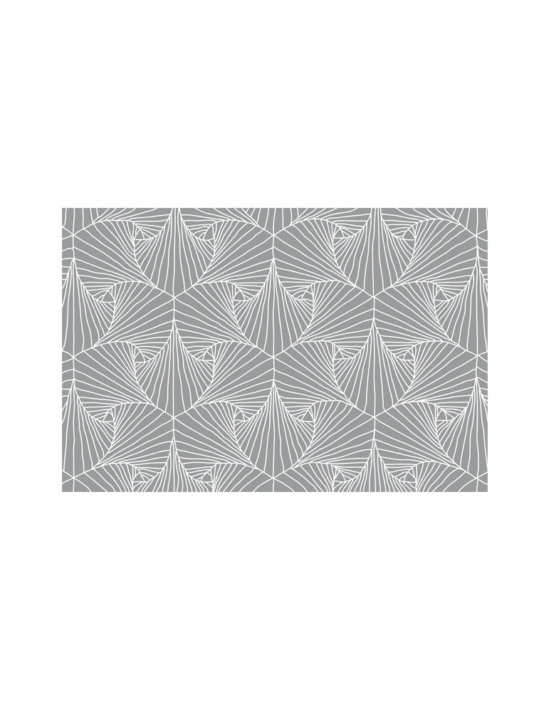 Washable tablecloth with circular retro print and PVC coating