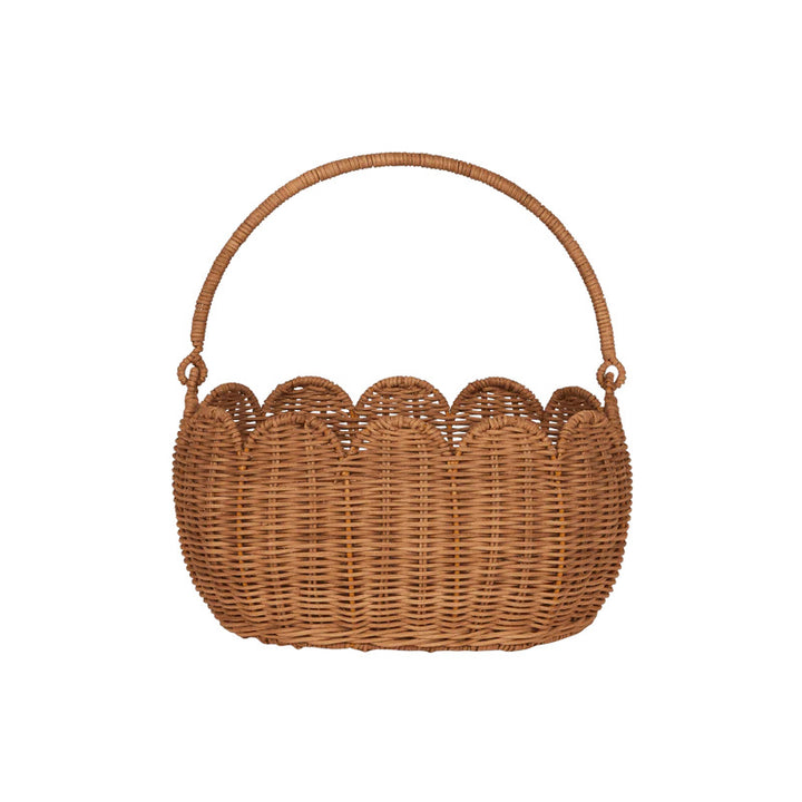 Handmade storage basket for dolls