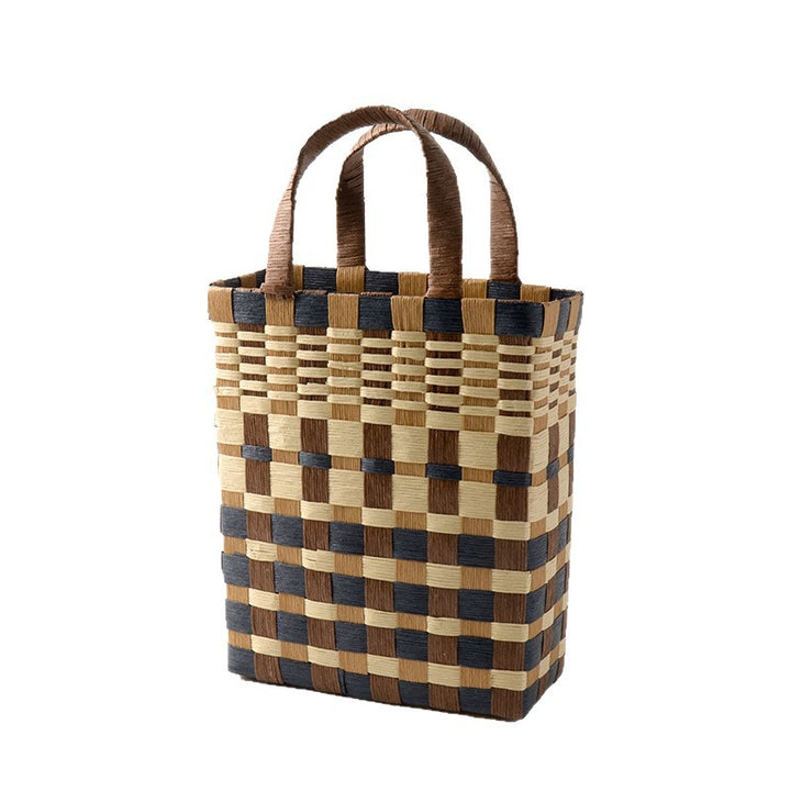 Handwoven shopping basket