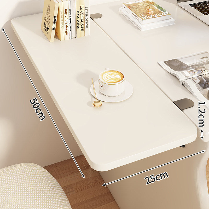 Compact Foldable Clip-On Desk-Edge Shelf