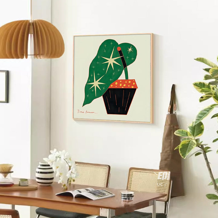 Abstract Plant-Themed Art Print