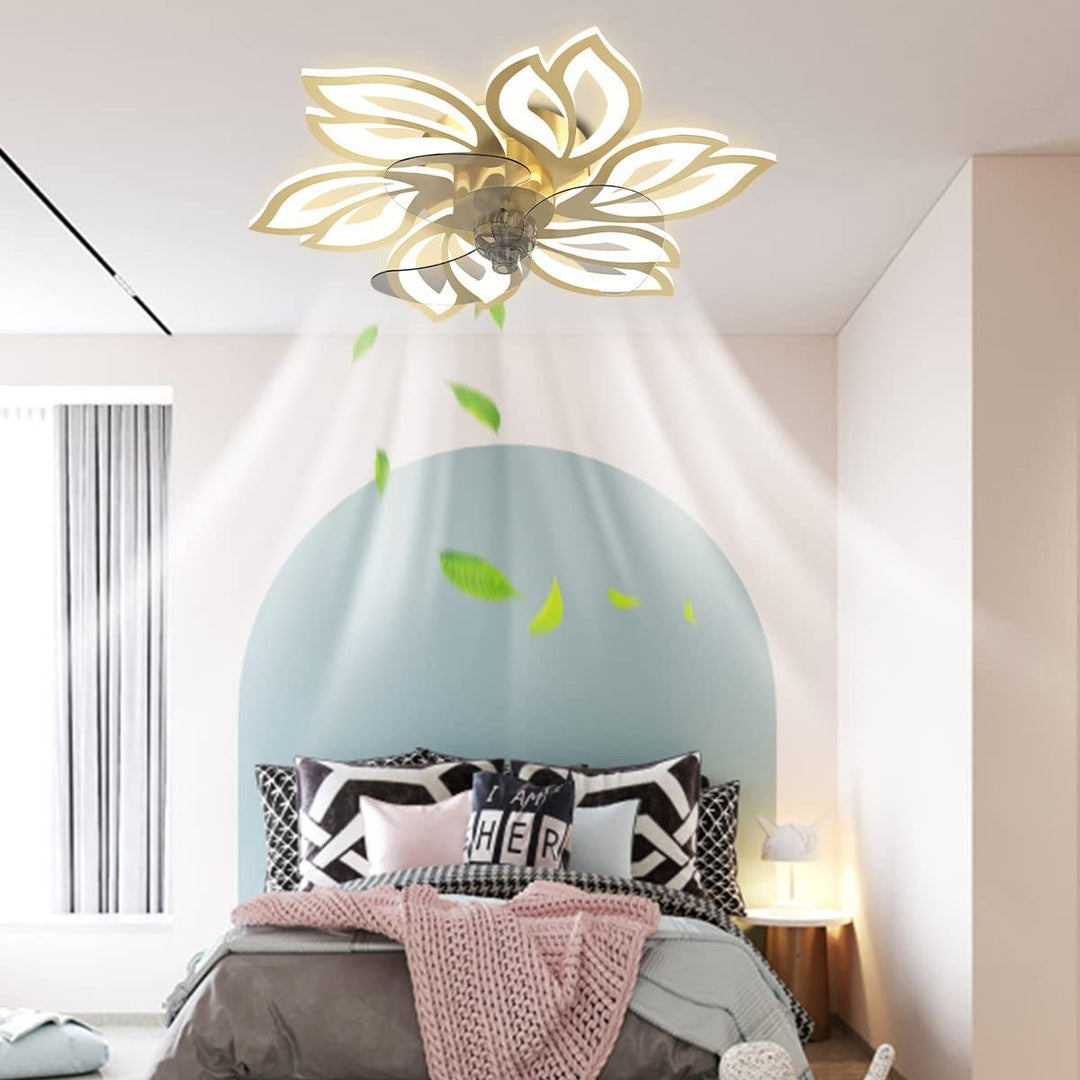 Floral Ceiling Fan Light Fixture