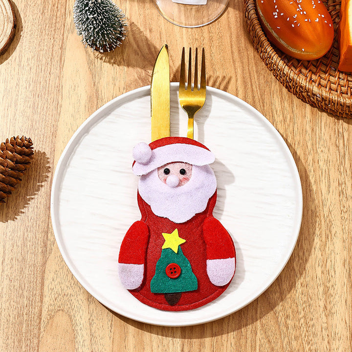 Funny Snowman Cutlery Holder