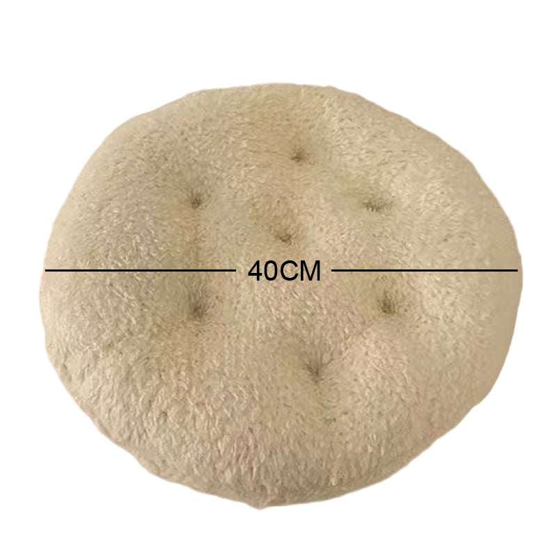 Plush Round Floor Cushion