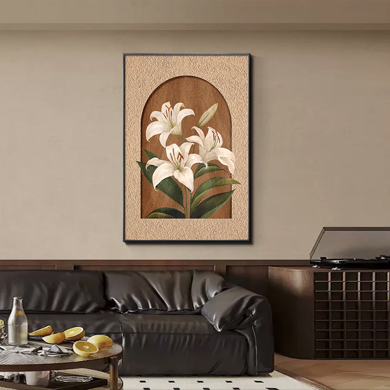 Floral Embellished Framed Wall Art
