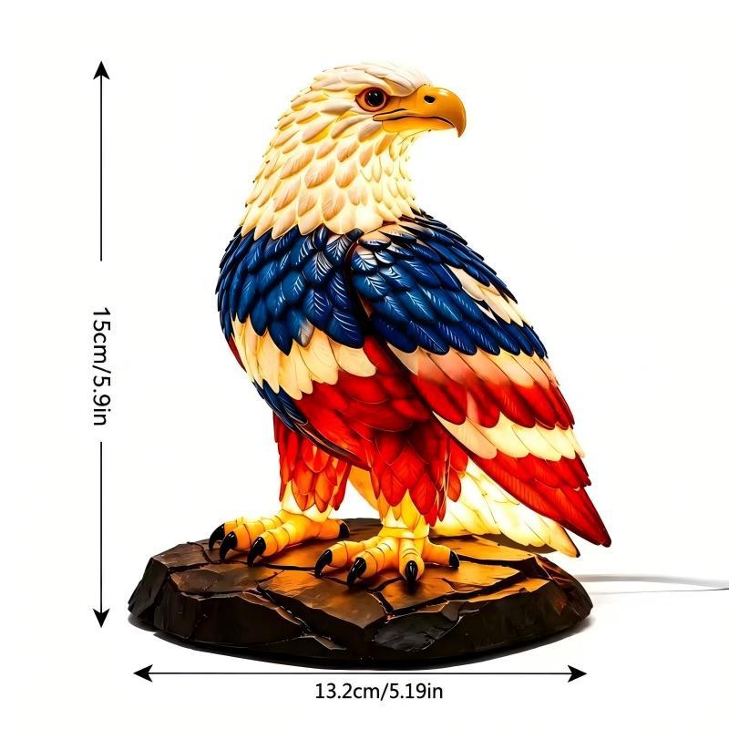 Decorative LED table lamp in eagle design