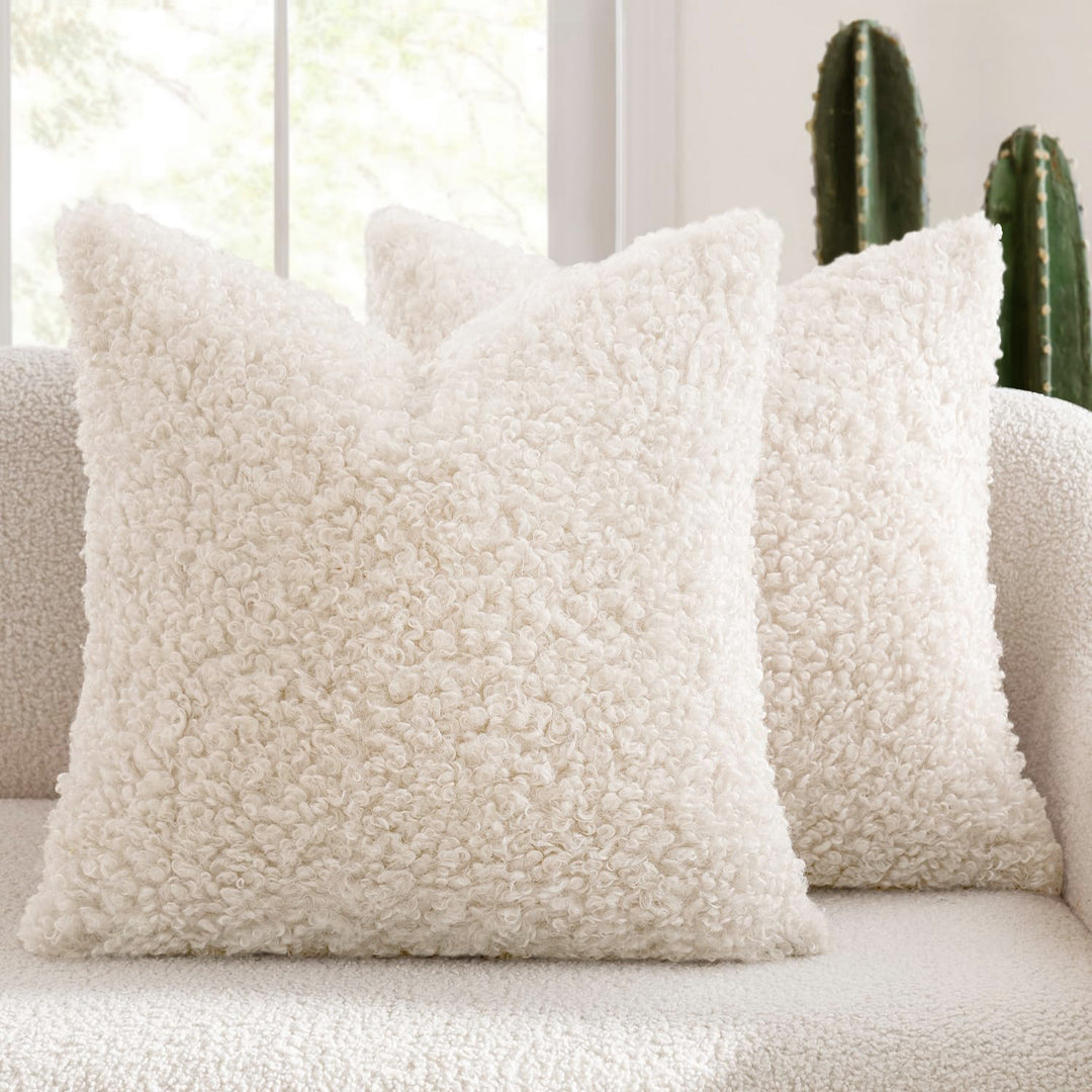 Fluffy Textured Decorative Pillow