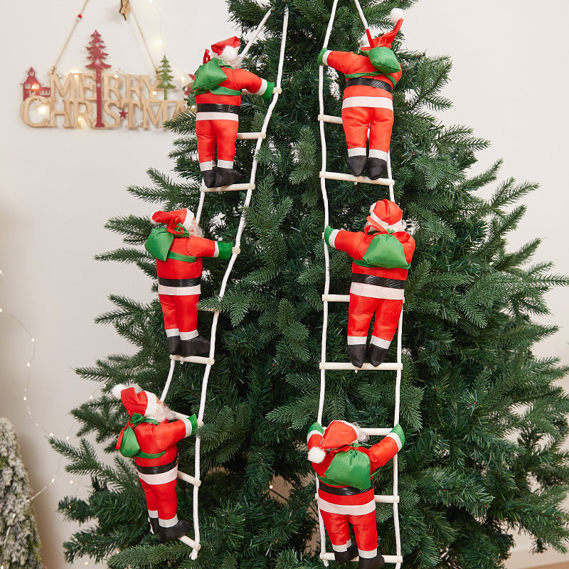Playful Santa Claus Decoration Figure