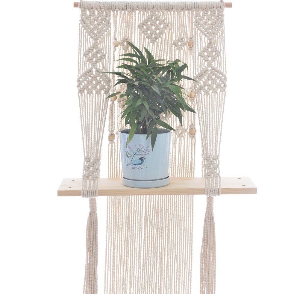 Macrame Plant Shelf