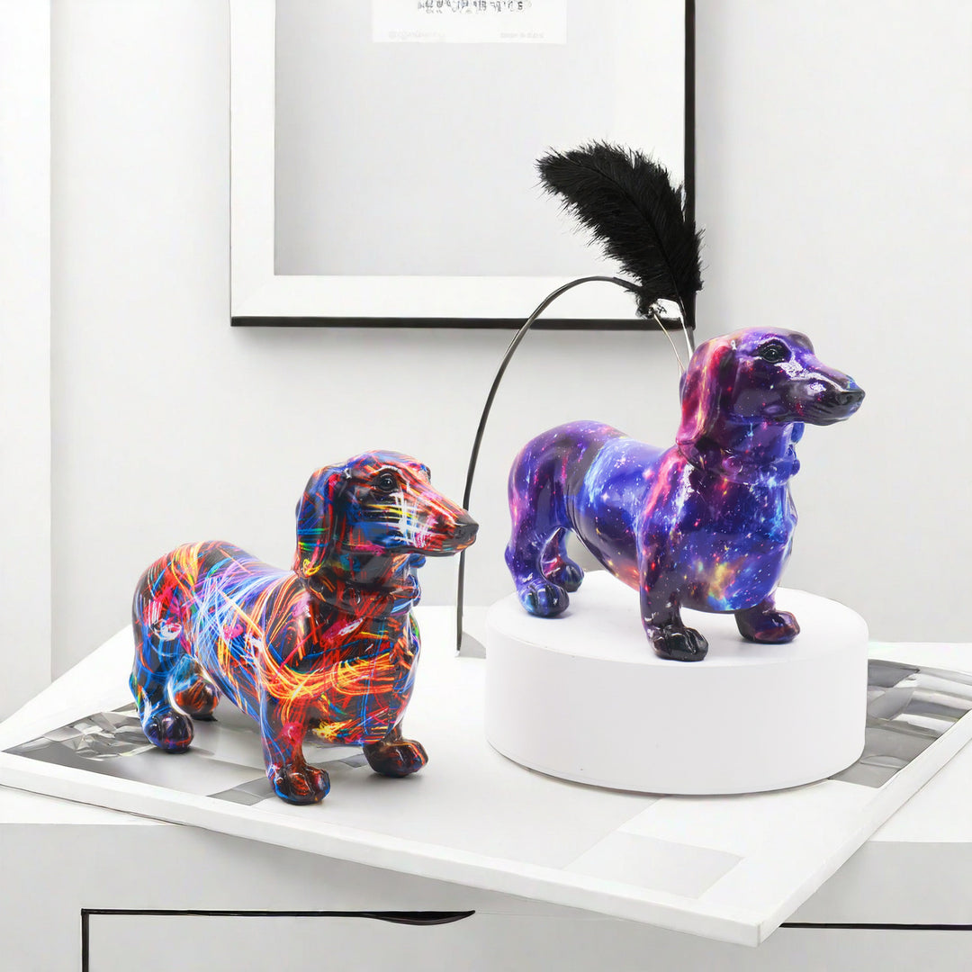 Creative decorative figure of a dachshund