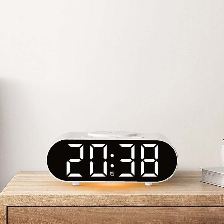 Digital FM clock radio with large LED display