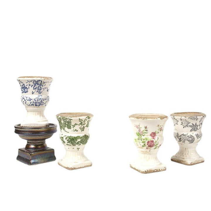 Floral Ceramic Planter