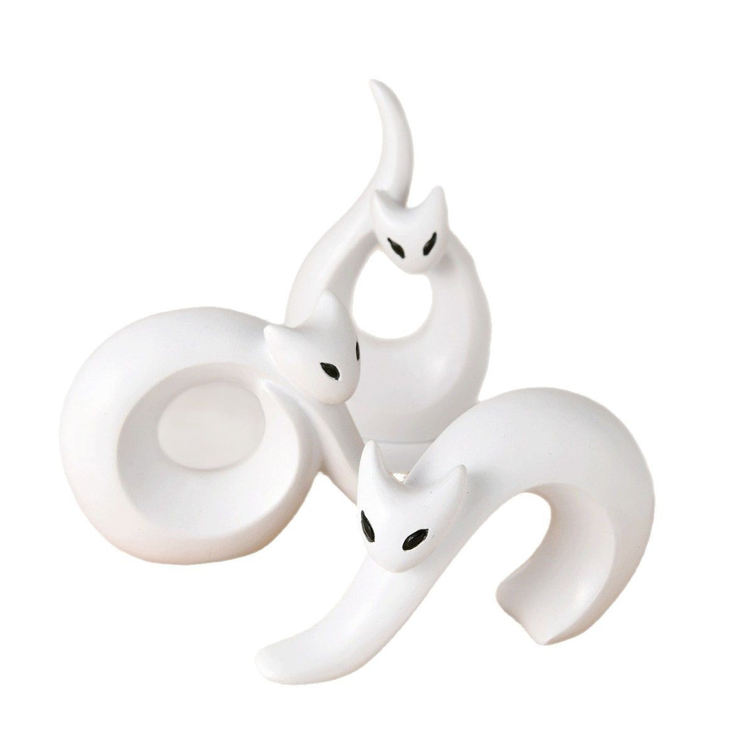 Modern Abstract Cat Figurine
