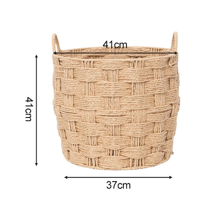 High-quality and decorative storage basket with braided structure
