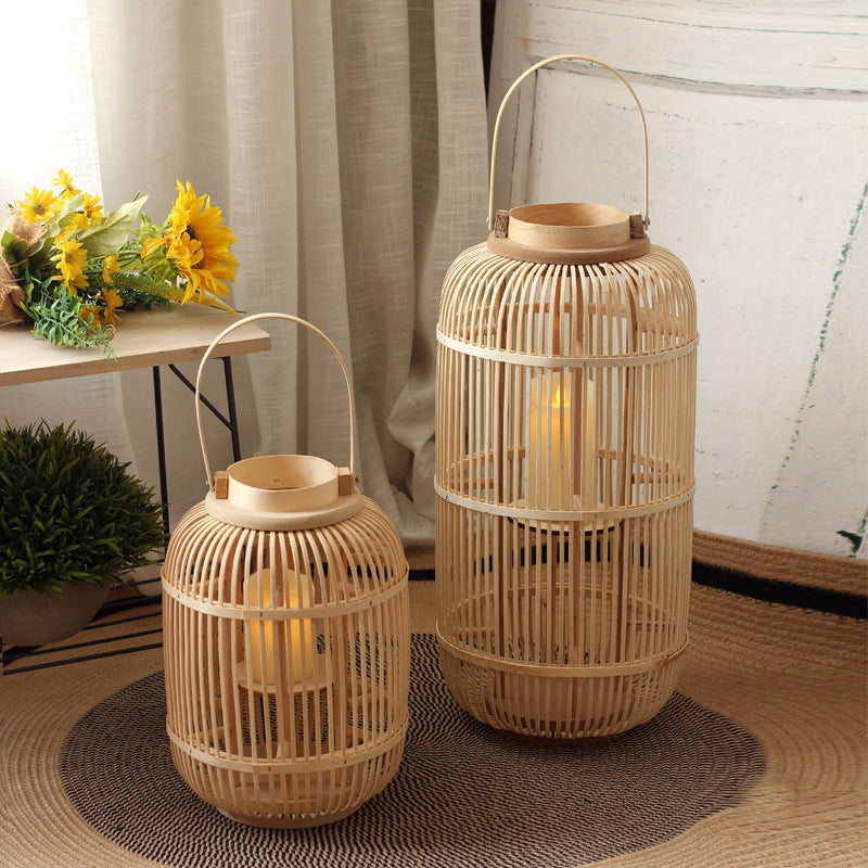 Decorative Lantern made of Rattan
