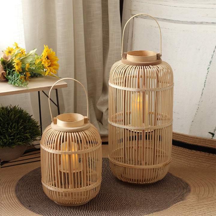 Decorative Lantern made of Rattan