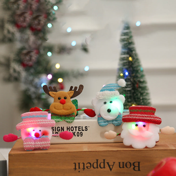 Creative Christmas wristband with snowman design