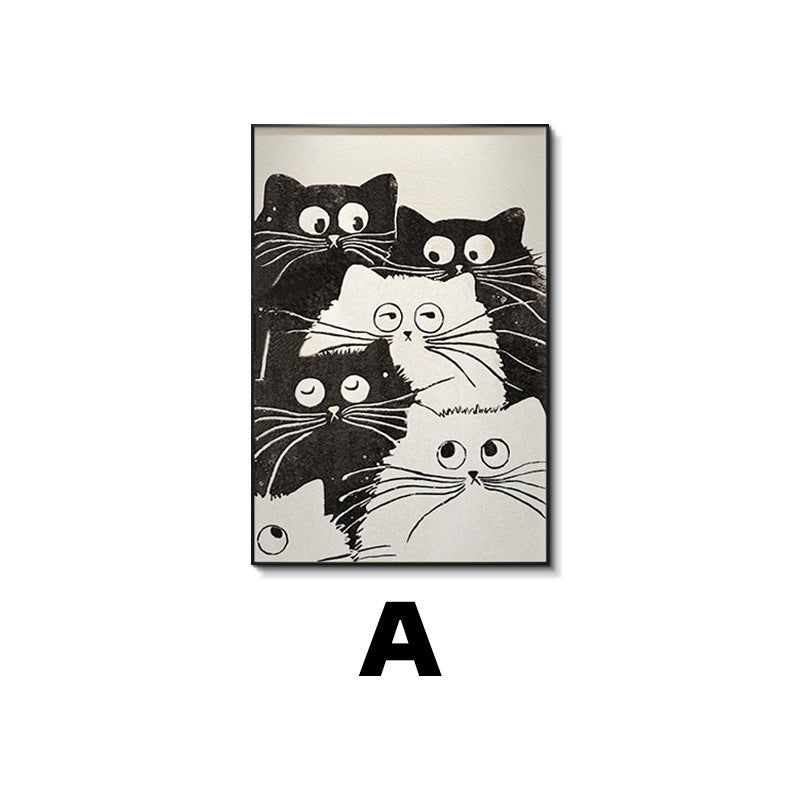 Cat-Themed Framed Wall Art