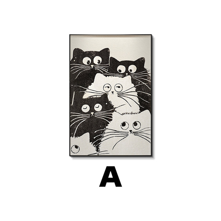 Cat-Themed Framed Wall Art