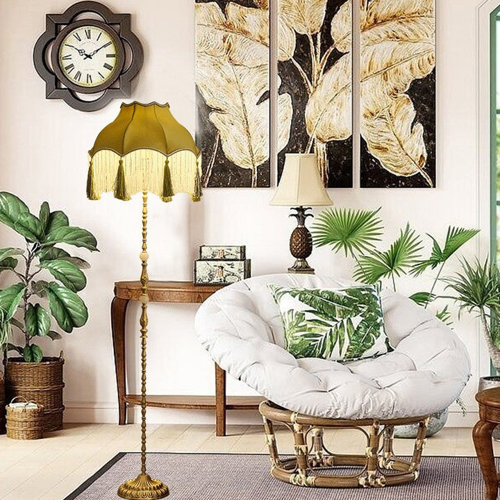 Vintage-inspired floor lamp