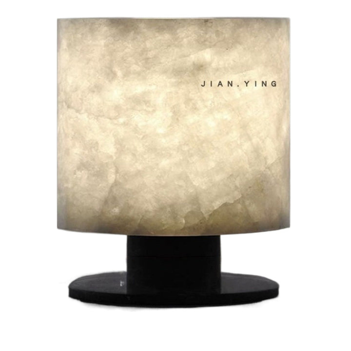 Contemporary natural stone table lamp