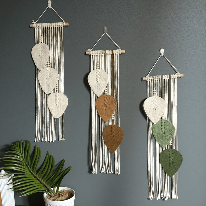 Macramé Leaf Wall Hanging