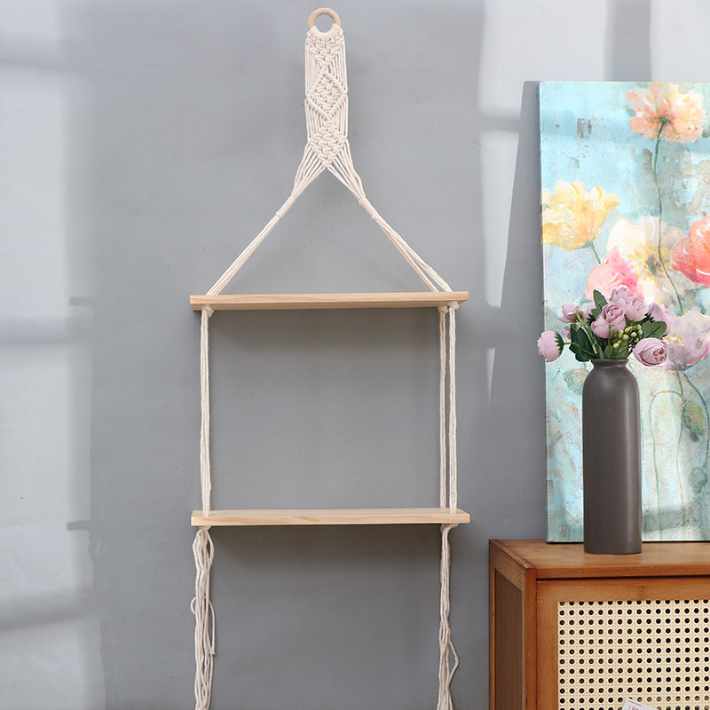 Macrame Wall Mounted Shelf