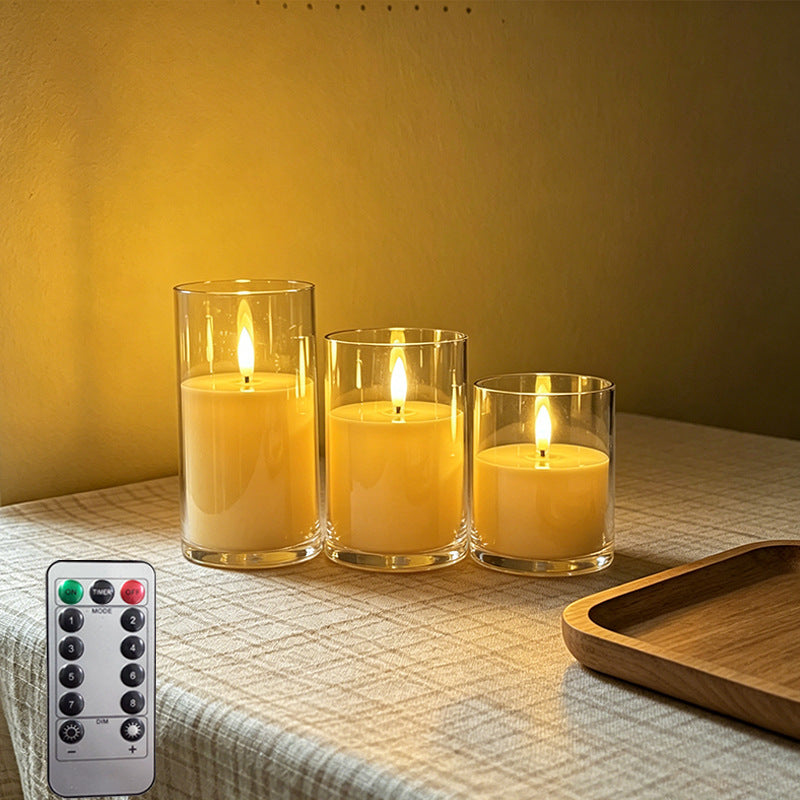 LED Scented Candle with Flame Effect
