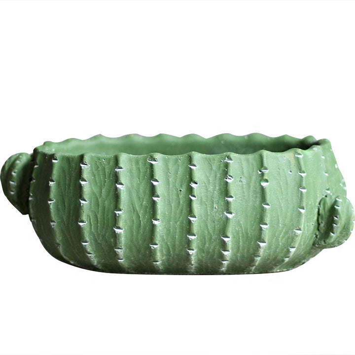 Decorative flower pot in cactus design