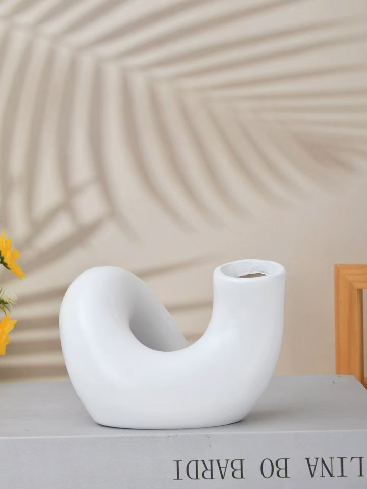 Modern Abstract Ceramic Candle Holder