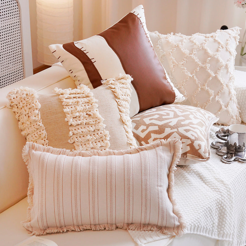 Artistic Woven Abstract Throw Pillow