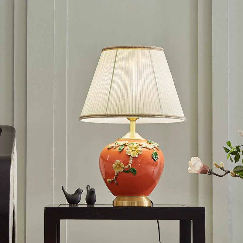 Artistic ceramic table lamp