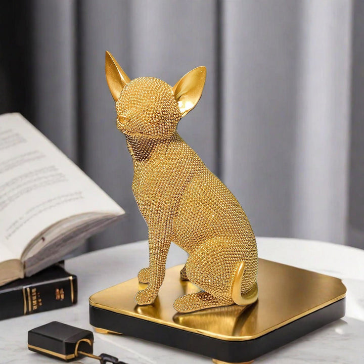 Decorative dog figure in modern design