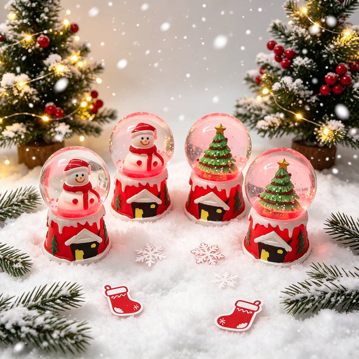 Magical Christmas Snow Globe Figures