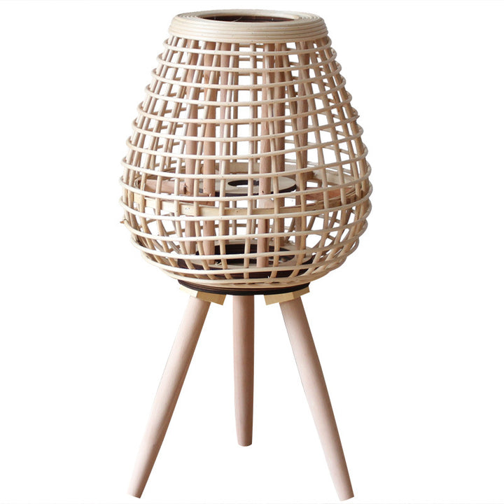 Decorative Rattan Lantern with Carry Handle