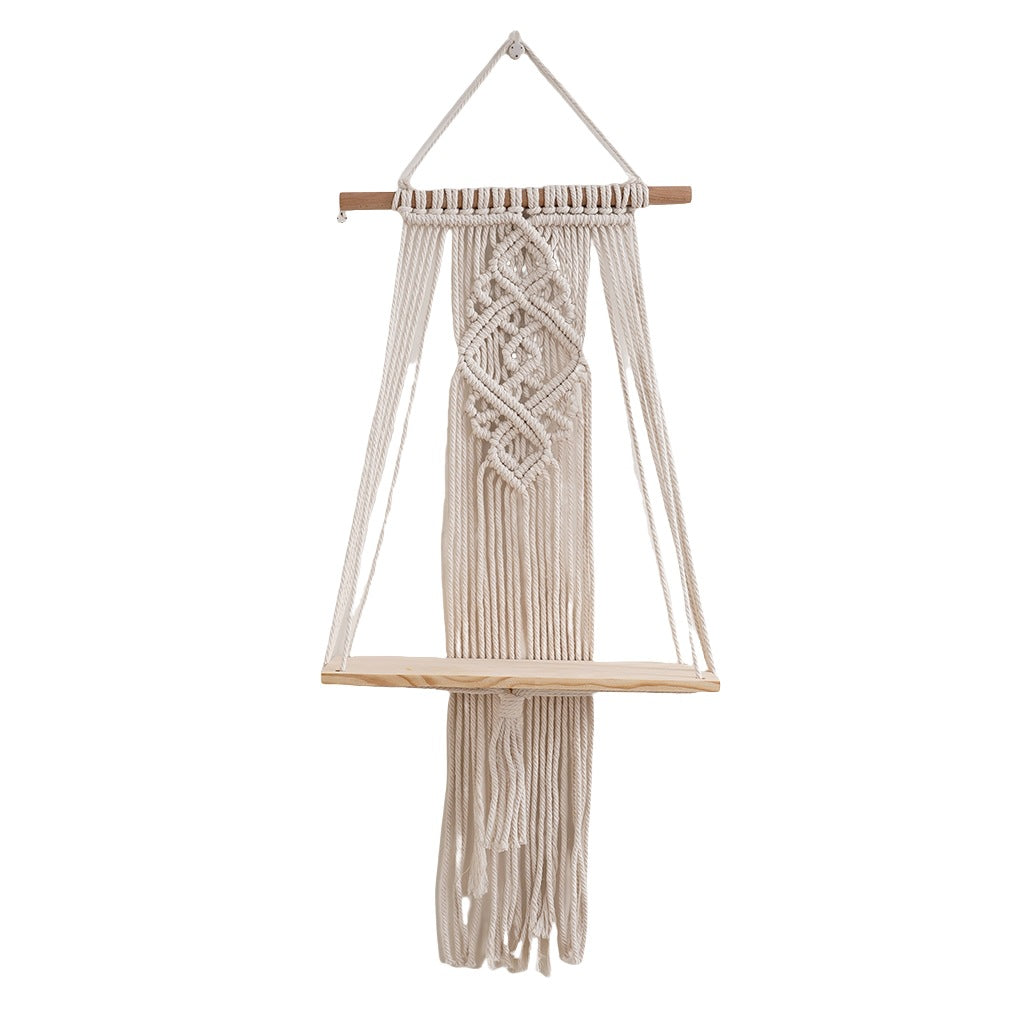 Macrame Hanging Shelf Organizer