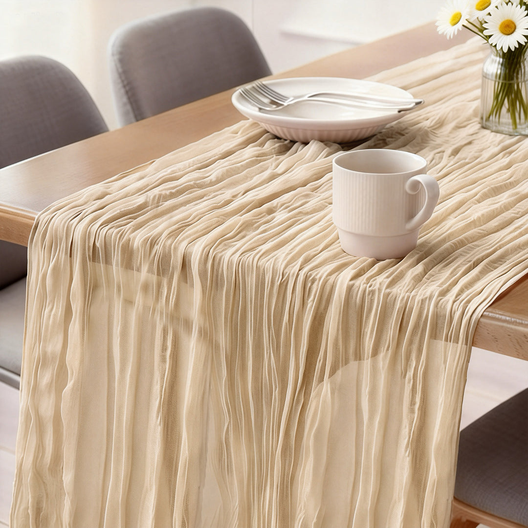 Wo Soft Chiffon Table Runner