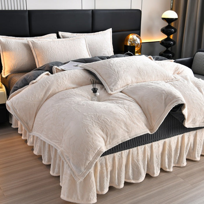 Luxurious Plush Velvet Comforter Set