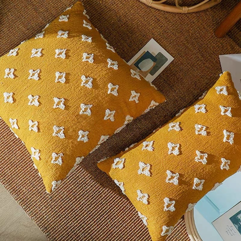 Textured Decorative Oblique Pattern Pillow