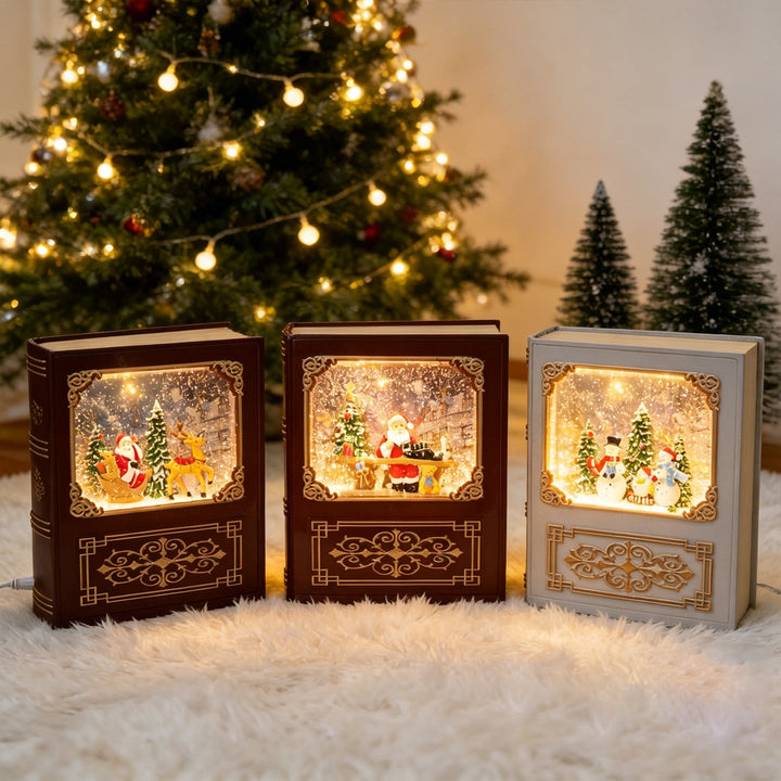 Christmas tree decoration with snow globe