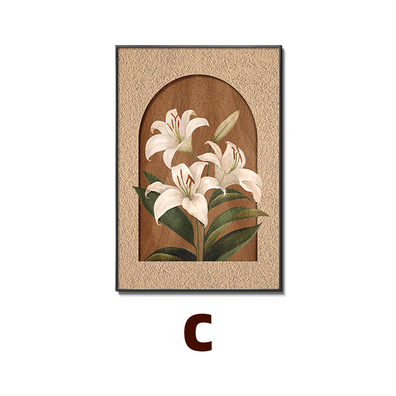 Floral Embellished Framed Wall Art